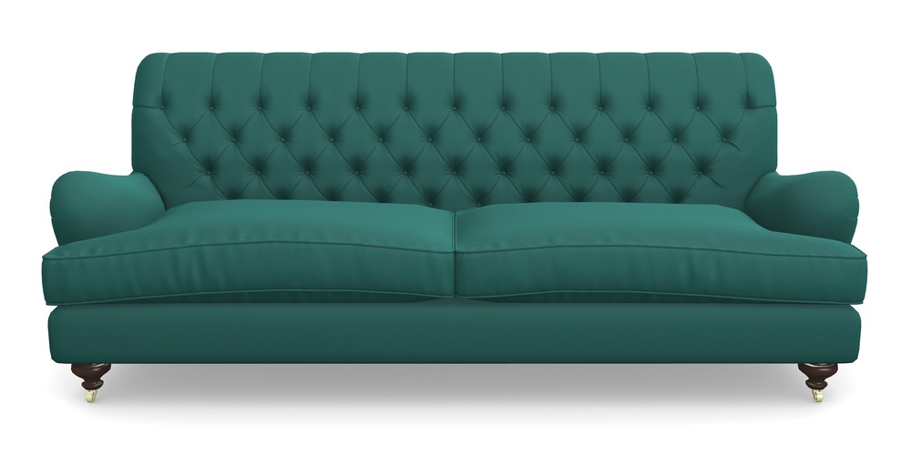 Product photograph of Chiddingfold 4 Seater Sofa In Clever Glossy Velvet - Kingfisher from Sofas and Stuff Limited