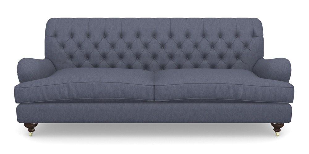 Product photograph of Chiddingfold 4 Seater Sofa In Clever Cotton Mix - Oxford Blue from Sofas and Stuff Limited