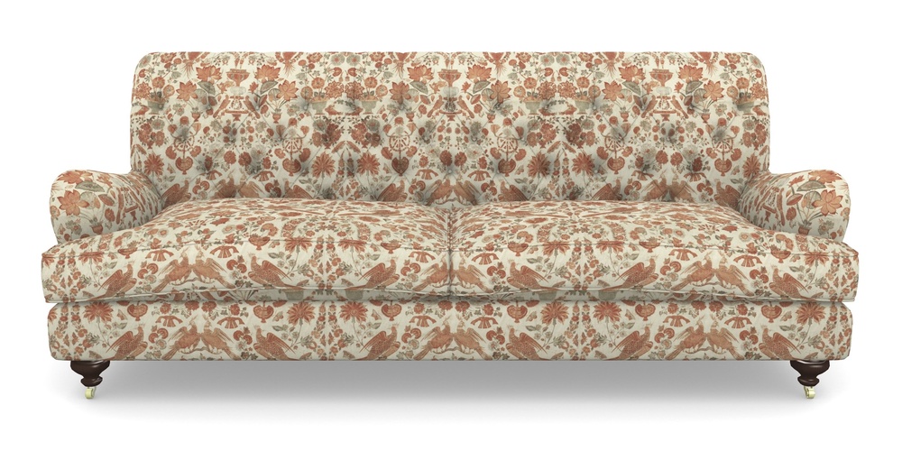 Product photograph of Chiddingfold 4 Seater Sofa In V A Brompton Collection - Coromandel - Terracotta from Sofas and Stuff Limited