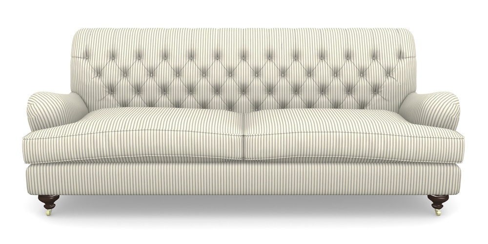 Product photograph of Chiddingfold 4 Seater Sofa In Cotton Stripe - Airforce from Sofas and Stuff Limited