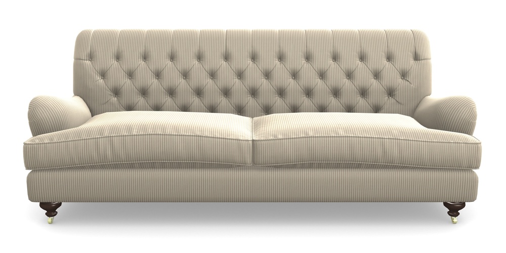 Product photograph of Chiddingfold 4 Seater Sofa In Cloth 21 - Simple Stripe - Beech from Sofas and Stuff Limited