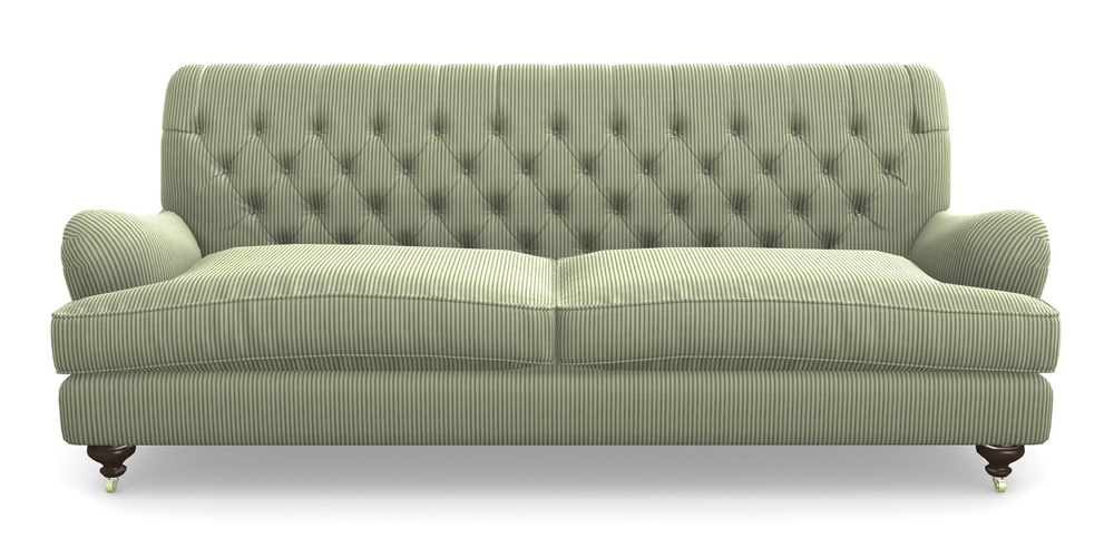 Product photograph of Chiddingfold 4 Seater Sofa In Cloth 21 - Simple Stripe - Forest from Sofas and Stuff Limited