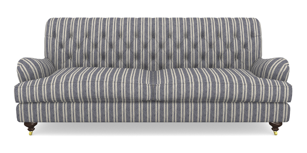 Product photograph of Chiddingfold 4 Seater Sofa In Cloth 22 - Barcode - Deep Water from Sofas and Stuff Limited