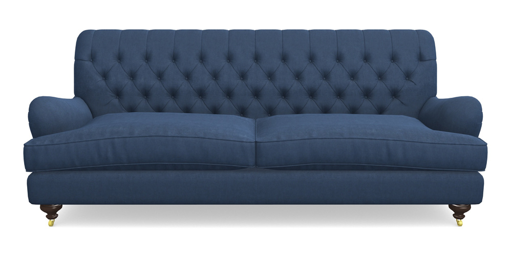 Product photograph of Chiddingfold 4 Seater Sofa In Clever Tough And Eco Velvet - Agean from Sofas and Stuff Limited