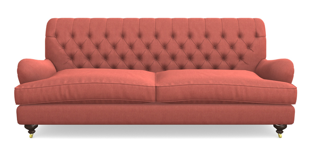 Product photograph of Chiddingfold 4 Seater Sofa In Clever Tough And Eco Velvet - Damson from Sofas and Stuff Limited