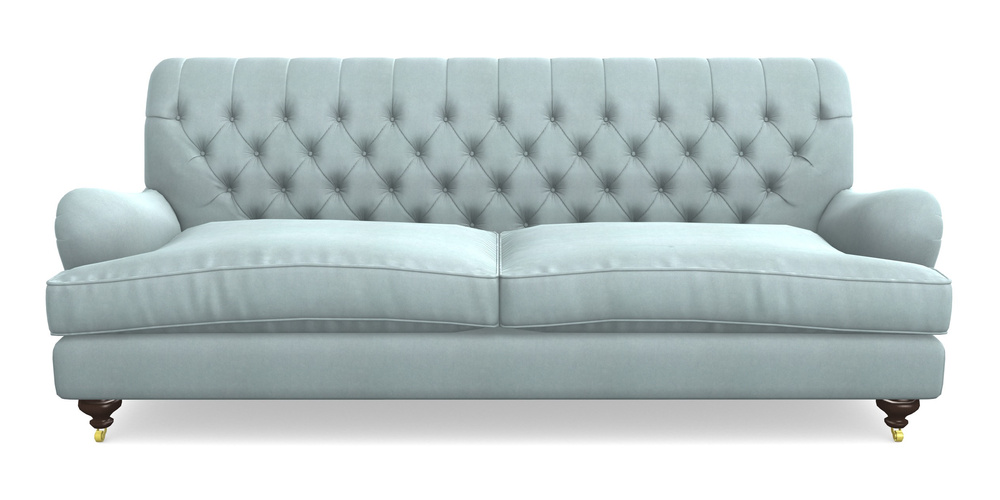 Product photograph of Chiddingfold 4 Seater Sofa In Clever Tough And Eco Velvet - Mineral from Sofas and Stuff Limited