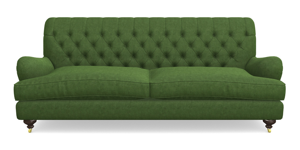 Product photograph of Chiddingfold 4 Seater Sofa In Clever Tough And Eco Velvet - Shamrock from Sofas and Stuff Limited