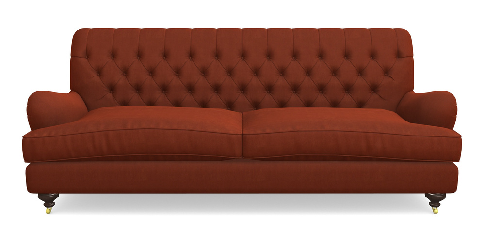Product photograph of Chiddingfold 4 Seater Sofa In Clever Tough And Eco Velvet - Tawny from Sofas and Stuff Limited