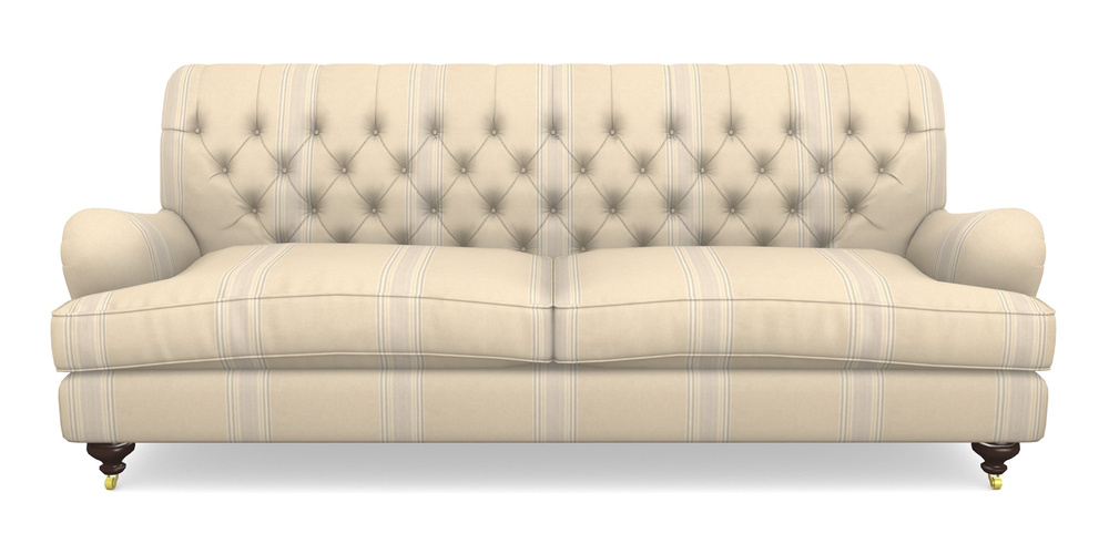 Product photograph of Chiddingfold 4 Seater Sofa In Cloth 22 - Racing Stripes Cheltenham - Dove from Sofas and Stuff Limited