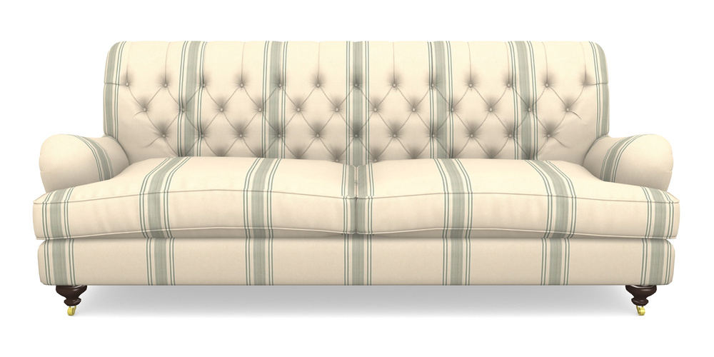 Product photograph of Chiddingfold 4 Seater Sofa In Cloth 22 - Racing Stripes Cheltenham - Mint from Sofas and Stuff Limited