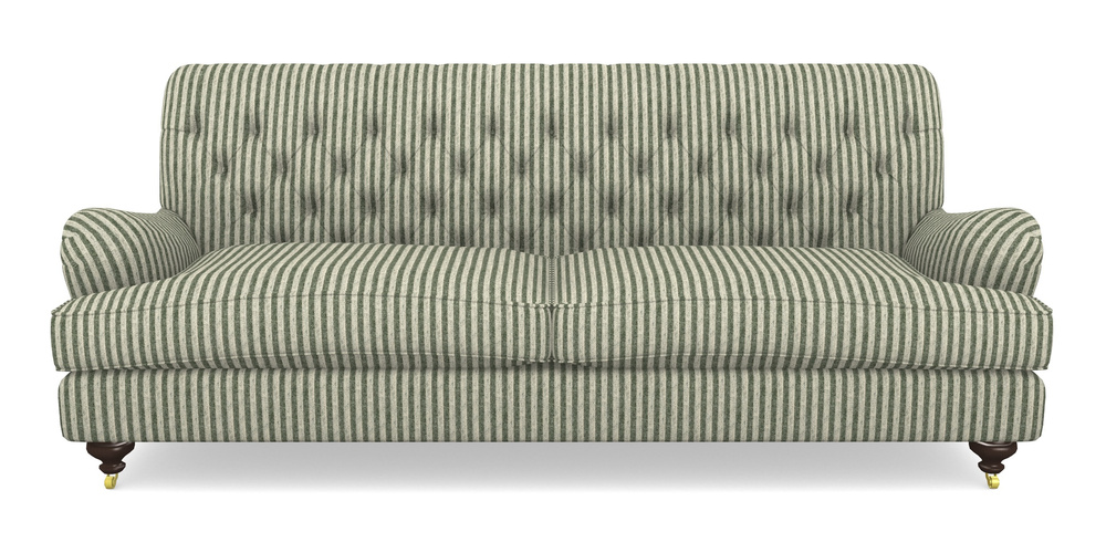 Product photograph of Chiddingfold 4 Seater Sofa In Cloth 22 - Pinstripe - Courgette from Sofas and Stuff Limited