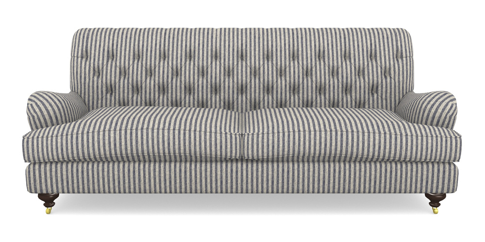 Product photograph of Chiddingfold 4 Seater Sofa In Cloth 22 - Pinstripe - Deep Water from Sofas and Stuff Limited