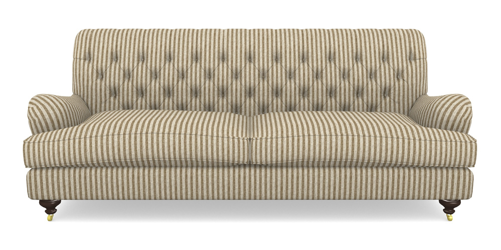 Product photograph of Chiddingfold 4 Seater Sofa In Cloth 22 - Pinstripe - Fallen Leaf from Sofas and Stuff Limited