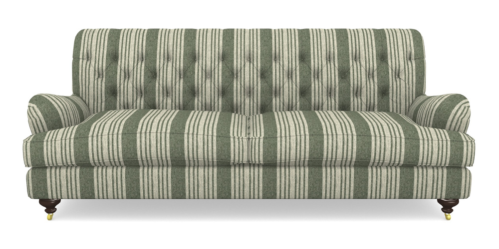 Product photograph of Chiddingfold 4 Seater Sofa In Cloth 22 - Bayadere - Courgette from Sofas and Stuff Limited