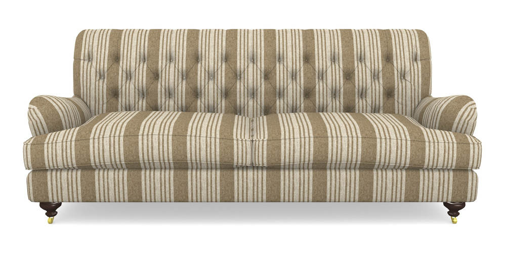 Product photograph of Chiddingfold 4 Seater Sofa In Cloth 22 - Bayadere - Fallen Leaf from Sofas and Stuff Limited