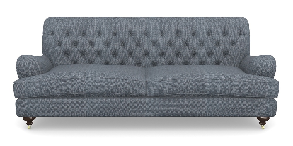 Product photograph of Chiddingfold 4 Seater Sofa In Dundee Herringbone - Denim from Sofas and Stuff Limited