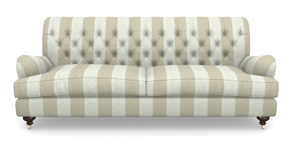 Product photograph of Chiddingfold 4 Seater Sofa In Dovedale Linen Stripe - Chalk from Sofas and Stuff Limited