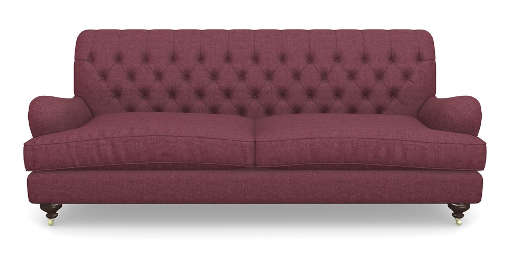 Product photograph of Chiddingfold 4 Seater Sofa In Easy Clean Plain - Chianti from Sofas and Stuff Limited