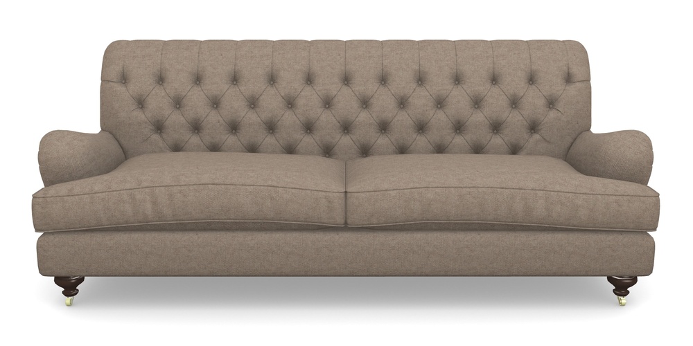Product photograph of Chiddingfold 4 Seater Sofa In Easy Clean Plain - Camel from Sofas and Stuff Limited