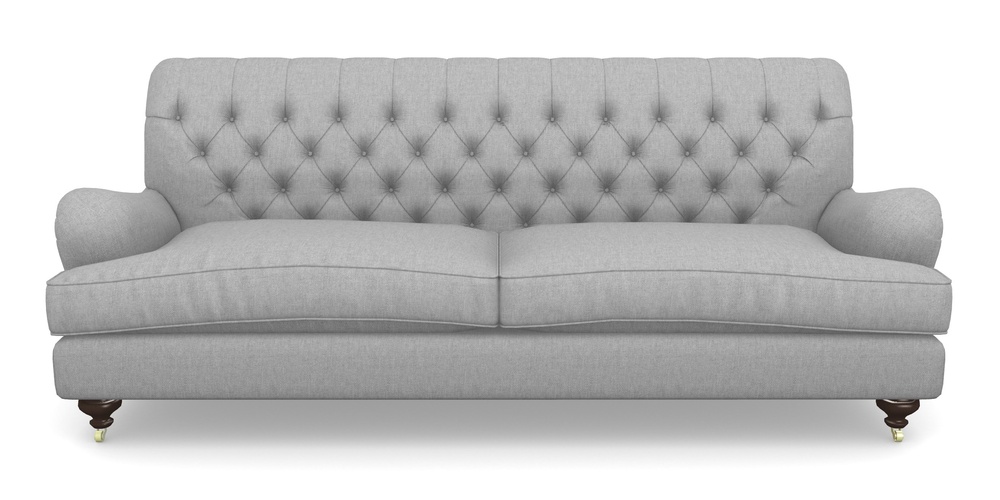 Product photograph of Chiddingfold 4 Seater Sofa In Easy Clean Plain - Silver from Sofas and Stuff Limited