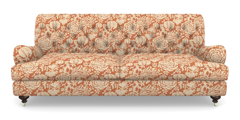 Product photograph of Chiddingfold 4 Seater Sofa In V A Brompton Collection - Flowering Kale - Terracotta from Sofas and Stuff Limited