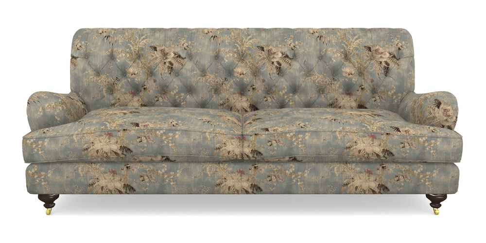 Product photograph of Chiddingfold 4 Seater Sofa In Floral Linen - Zefferino Danish Girl from Sofas and Stuff Limited