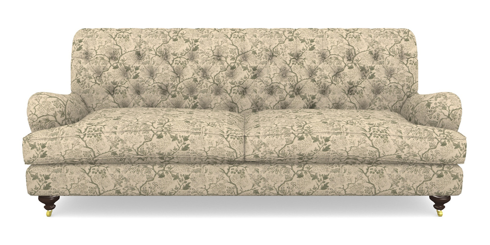 Product photograph of Chiddingfold 4 Seater Sofa In Rhs Collection - Gertrude Jekyll Linen Cotton Blend - Green from Sofas and Stuff Limited