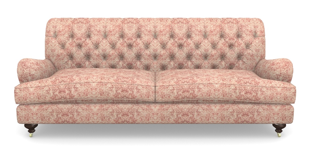 Product photograph of Chiddingfold 4 Seater Sofa In Grace Linen - Brick from Sofas and Stuff Limited