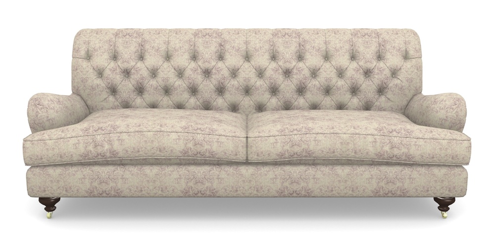 Product photograph of Chiddingfold 4 Seater Sofa In Grace Linen - Grape from Sofas and Stuff Limited