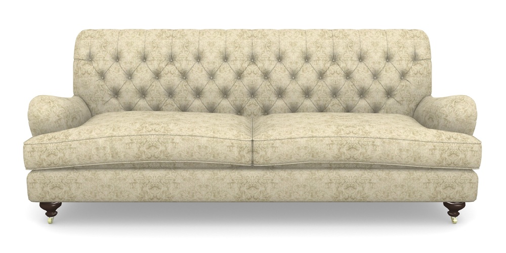 Product photograph of Chiddingfold 4 Seater Sofa In Grace Linen - Olive from Sofas and Stuff Limited