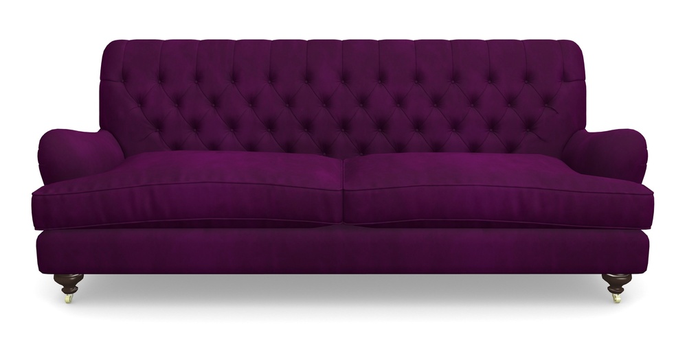 Product photograph of Chiddingfold 4 Seater Sofa In House Clever Velvet - Aubergine from Sofas and Stuff Limited