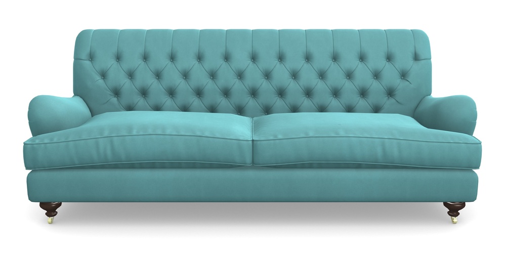 Product photograph of Chiddingfold 4 Seater Sofa In House Clever Velvet - Duck Egg from Sofas and Stuff Limited