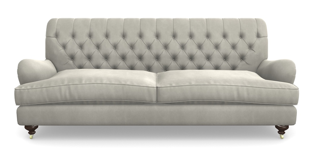 Product photograph of Chiddingfold 4 Seater Sofa In House Clever Velvet - Stone from Sofas and Stuff Limited