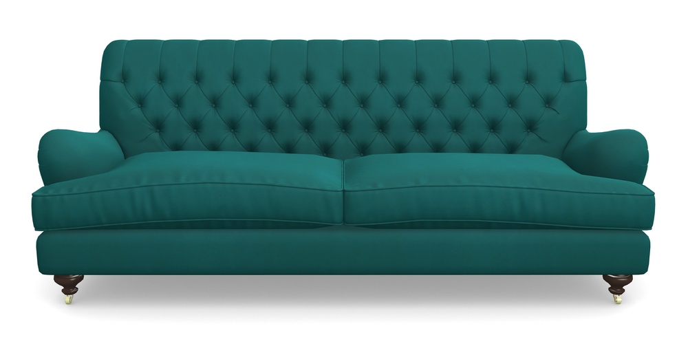 Product photograph of Chiddingfold 4 Seater Sofa In House Clever Velvet - Teal from Sofas and Stuff Limited