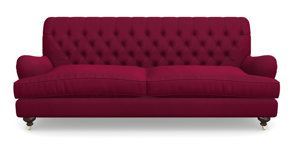 Product photograph of Chiddingfold 4 Seater Sofa In House Clever Velvet - Wine from Sofas and Stuff Limited