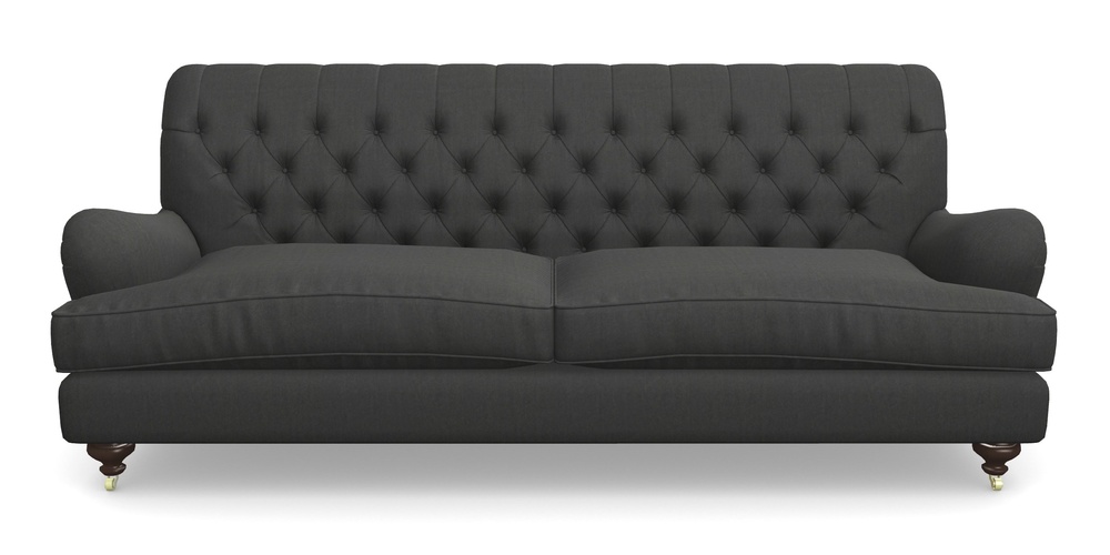 Product photograph of Chiddingfold 4 Seater Sofa In House Velvet - Charcoal from Sofas and Stuff Limited