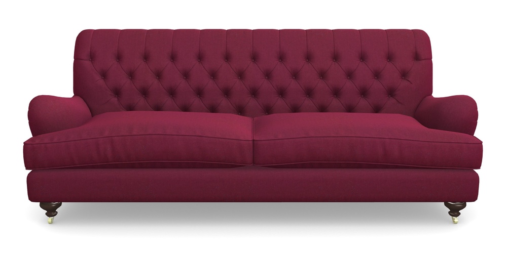 Product photograph of Chiddingfold 4 Seater Sofa In House Velvet - Claret from Sofas and Stuff Limited