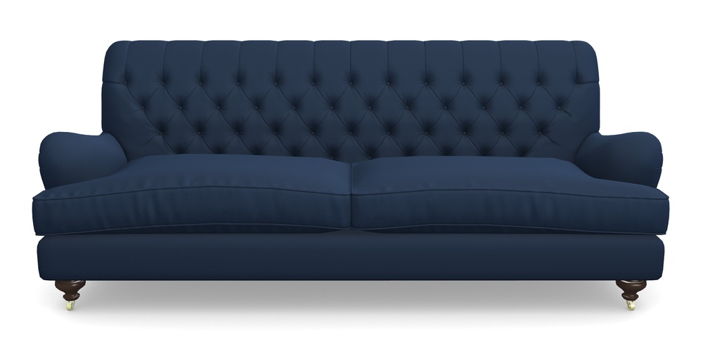 Product photograph of Chiddingfold 4 Seater Sofa In House Velvet - Indigo from Sofas and Stuff Limited