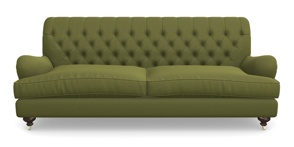 Product photograph of Chiddingfold 4 Seater Sofa In House Velvet - Olive from Sofas and Stuff Limited