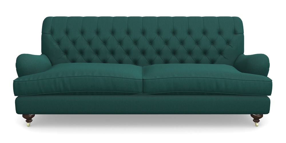 Product photograph of Chiddingfold 4 Seater Sofa In House Velvet - Peacock from Sofas and Stuff Limited