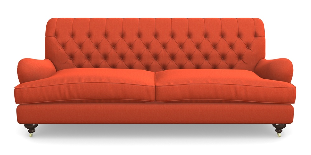 Product photograph of Chiddingfold 4 Seater Sofa In House Velvet - Terracotta from Sofas and Stuff Limited