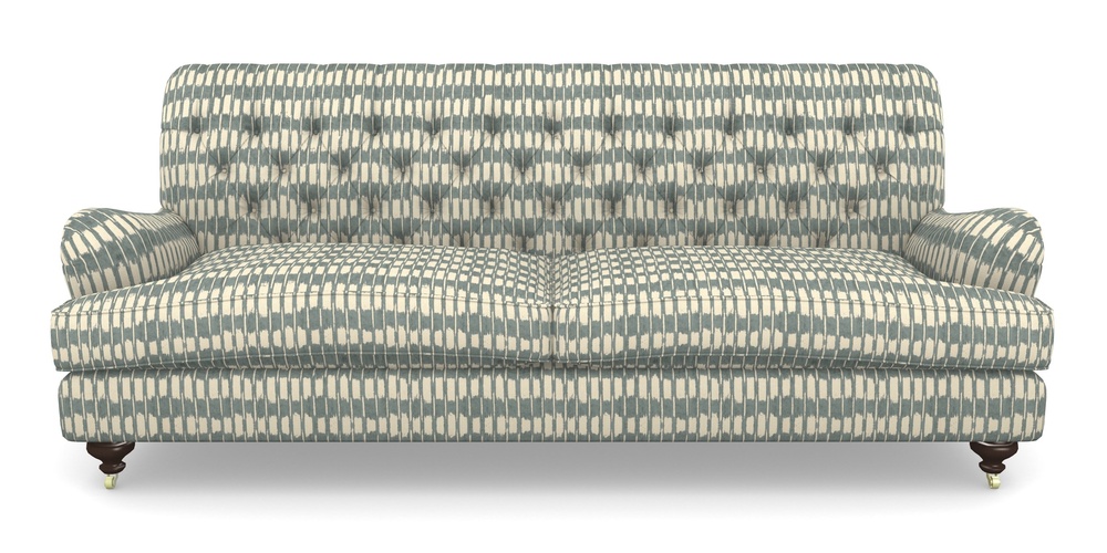 Product photograph of Chiddingfold 4 Seater Sofa In V A Brompton Collection - Ikat - Pebble from Sofas and Stuff Limited