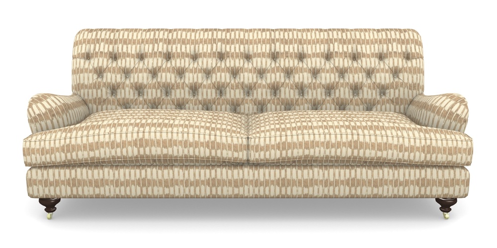 Product photograph of Chiddingfold 4 Seater Sofa In V A Brompton Collection - Ikat - Assam Tea from Sofas and Stuff Limited