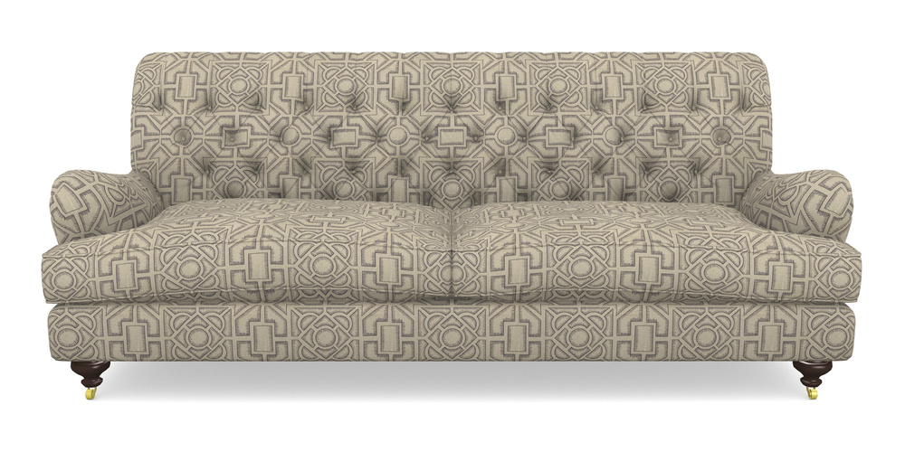 Product photograph of Chiddingfold 4 Seater Sofa In Rhs Collection - Large Knot Garden Linen - Grey from Sofas and Stuff Limited