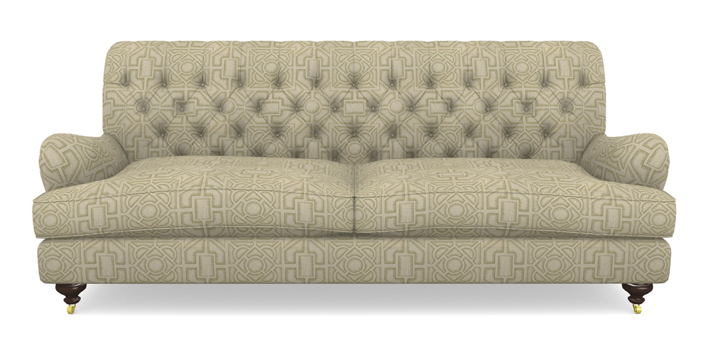 Product photograph of Chiddingfold 4 Seater Sofa In Rhs Collection - Large Knot Garden Linen - Olive from Sofas and Stuff Limited