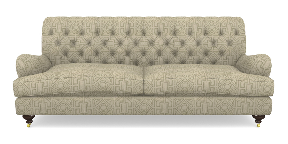 Product photograph of Chiddingfold 4 Seater Sofa In Rhs Collection - Large Knot Garden Linen - Pistachio from Sofas and Stuff Limited