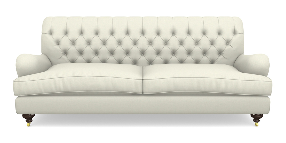 Product photograph of Chiddingfold 4 Seater Sofa In Plain Linen Cotton - Meringue from Sofas and Stuff Limited