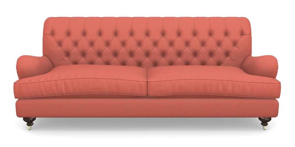 Product photograph of Chiddingfold 4 Seater Sofa In Plain Linen Cotton - Tequila Sunset from Sofas and Stuff Limited