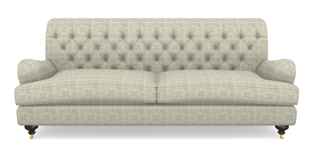 Product photograph of Chiddingfold 4 Seater Sofa In Rhs Collection - Small Knot Garden Cotton Weave - Pistachio from Sofas and Stuff Limited