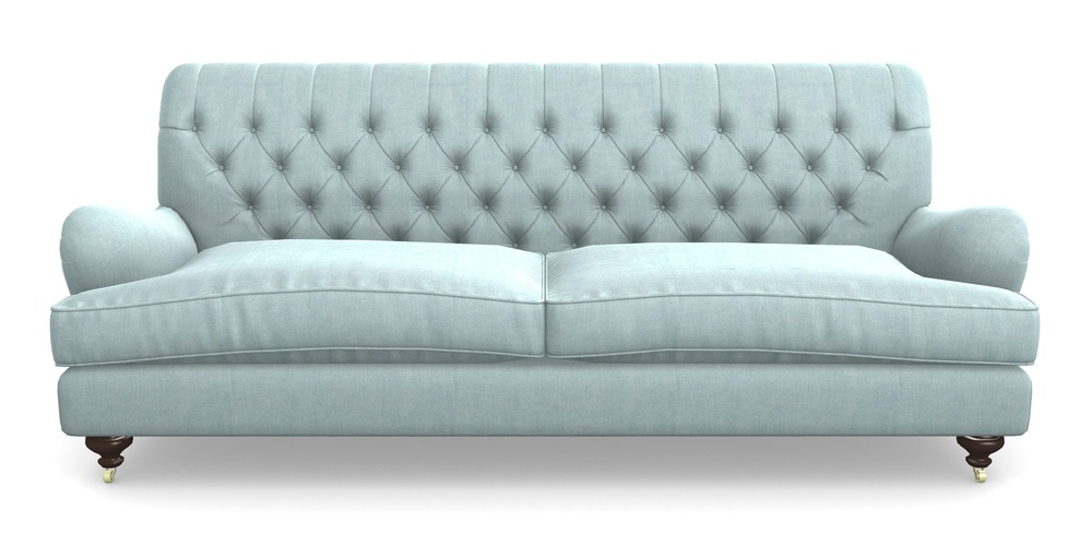 Product photograph of Chiddingfold 4 Seater Sofa In Super Soft Velvet - Sky from Sofas and Stuff Limited